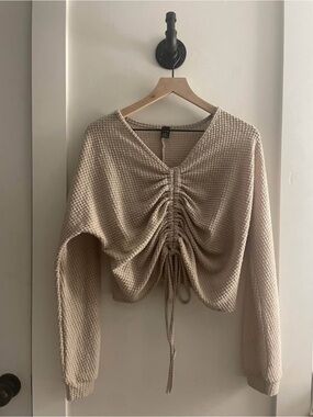 WOMENS SIZE S SHIEN RUCHED TOP